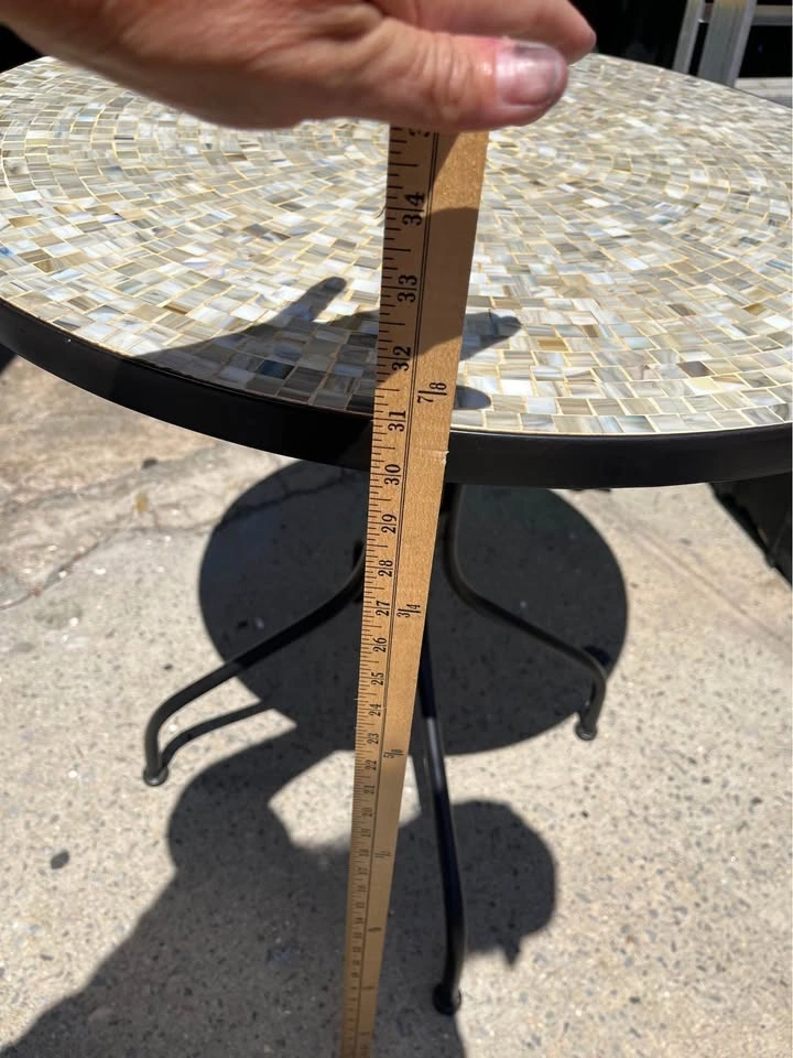 Round Mosaic Tile Bistro Table - Pickup Only - photo 5