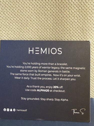 Hemios Men's Hematite Bracelet - photo 4