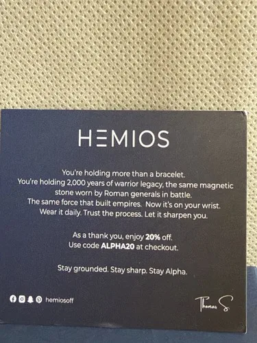 Hemios Men's Hematite Bracelet - photo 4