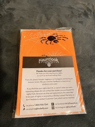 Hauntlook Orange Kids Costume Stockings (Medium) - photo 2