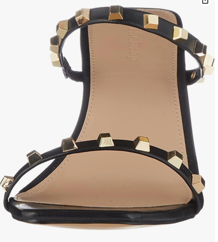 The Drop Women's Avery Square Toe Two Strap High Heeled Sandal s - photo 4