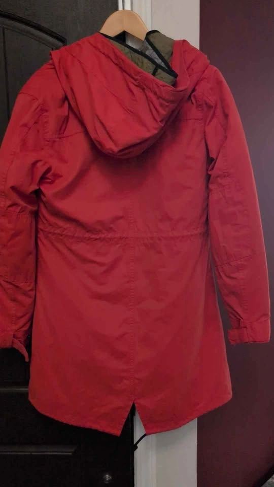 Maison Scotch Red Hooded Parka Jacket - photo 4