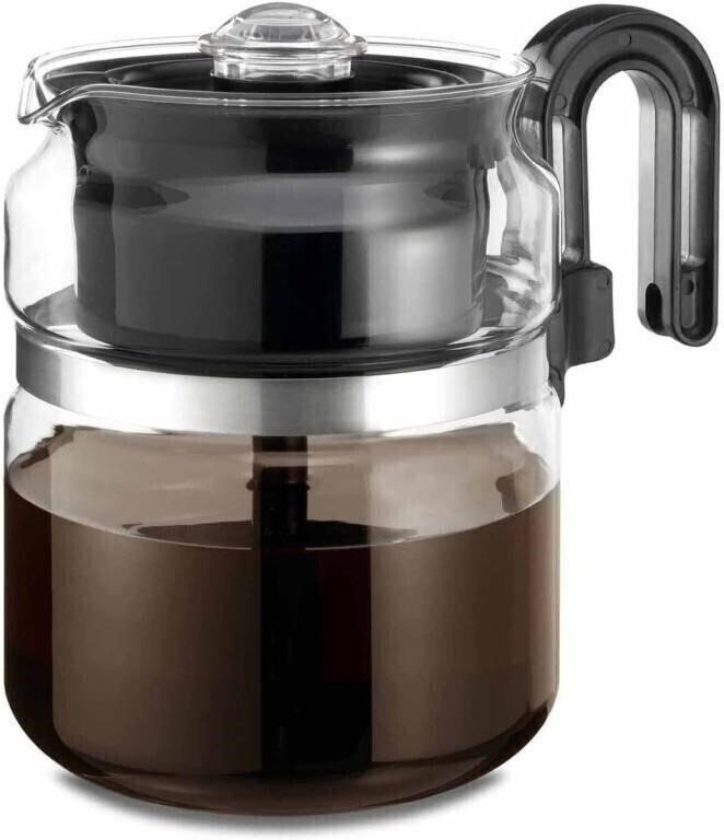 New - Casa Brews Glass Stovetop Coffee Percolator, 8 Cup - photo 4