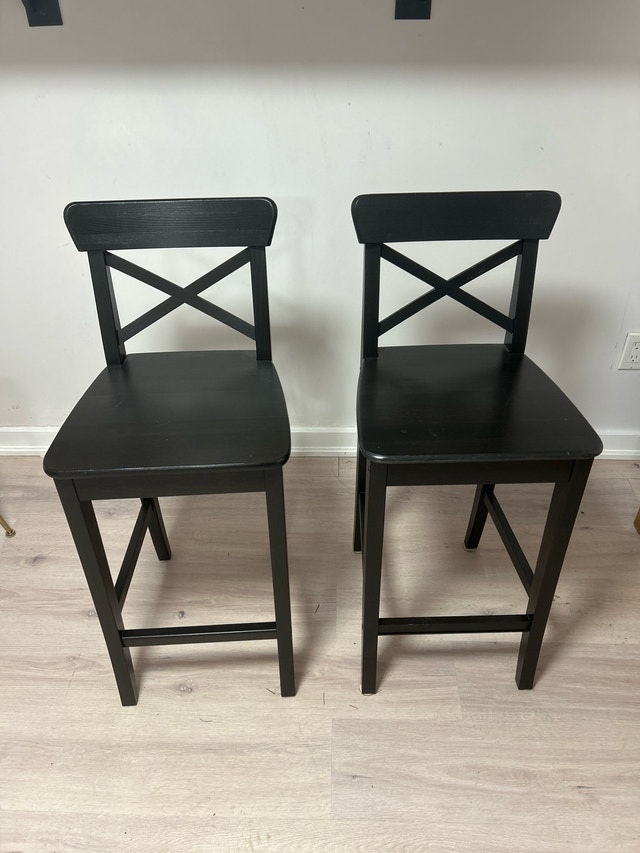 Black Wood Bar chairs