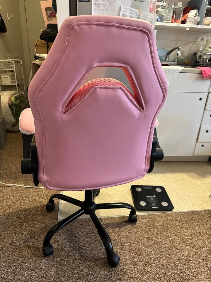 N-GEN Pink and White Ergonomic Gaming Chair / Office Chair - photo 2