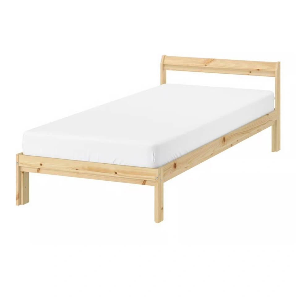IKEA NEIDEN Twin Bed Frame with Slates and Bamboo Mattress