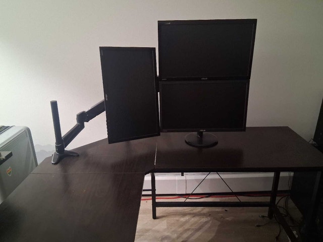 PC + 3 1080p Asus monitors, Intel i7 4770, Nvidia P400 Quadro - photo 2