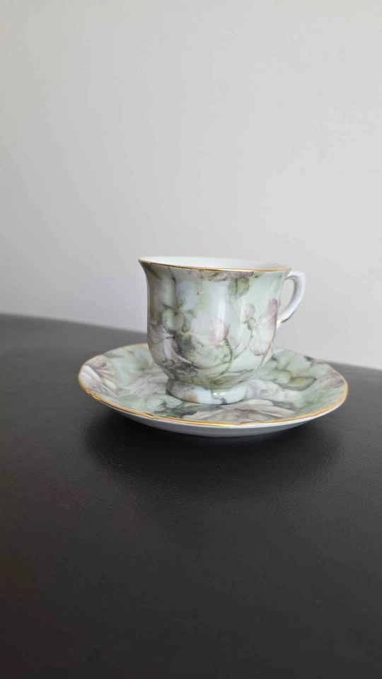 6pc colonial porcelain teacup set by Limoges - photo 2
