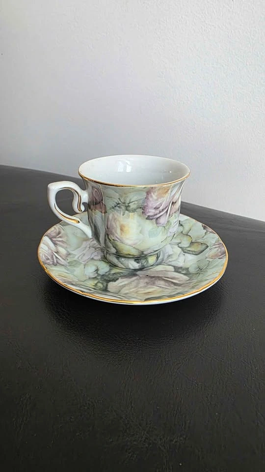 6pc colonial porcelain teacup set by Limoges - photo 4