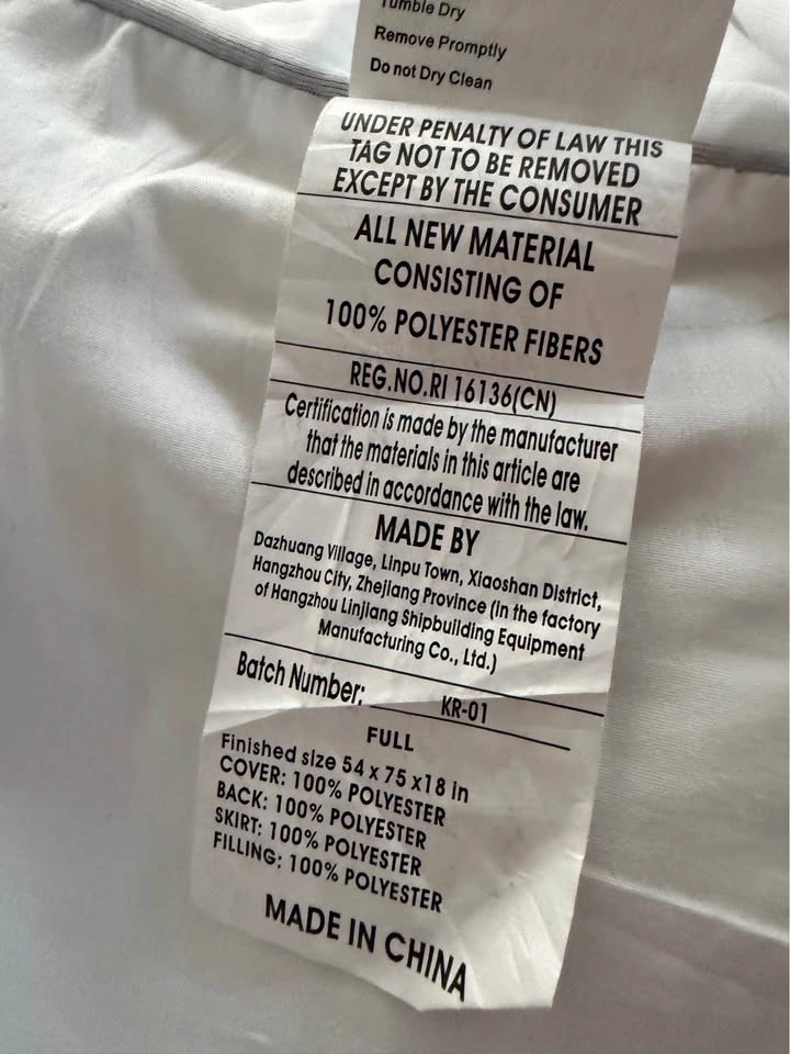 Full Size White Mattress Topper - photo 2