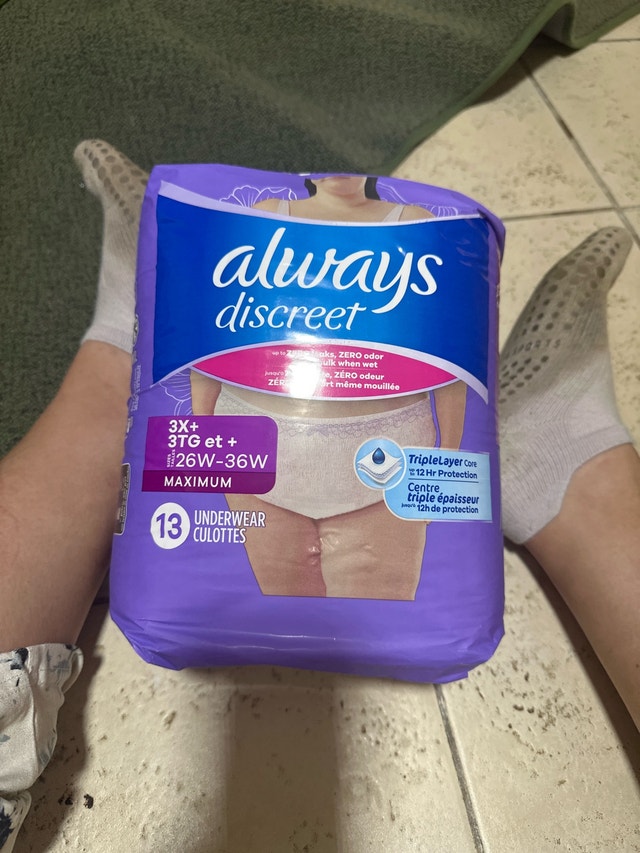Always Discreet Maximum Underwear Size 3X+