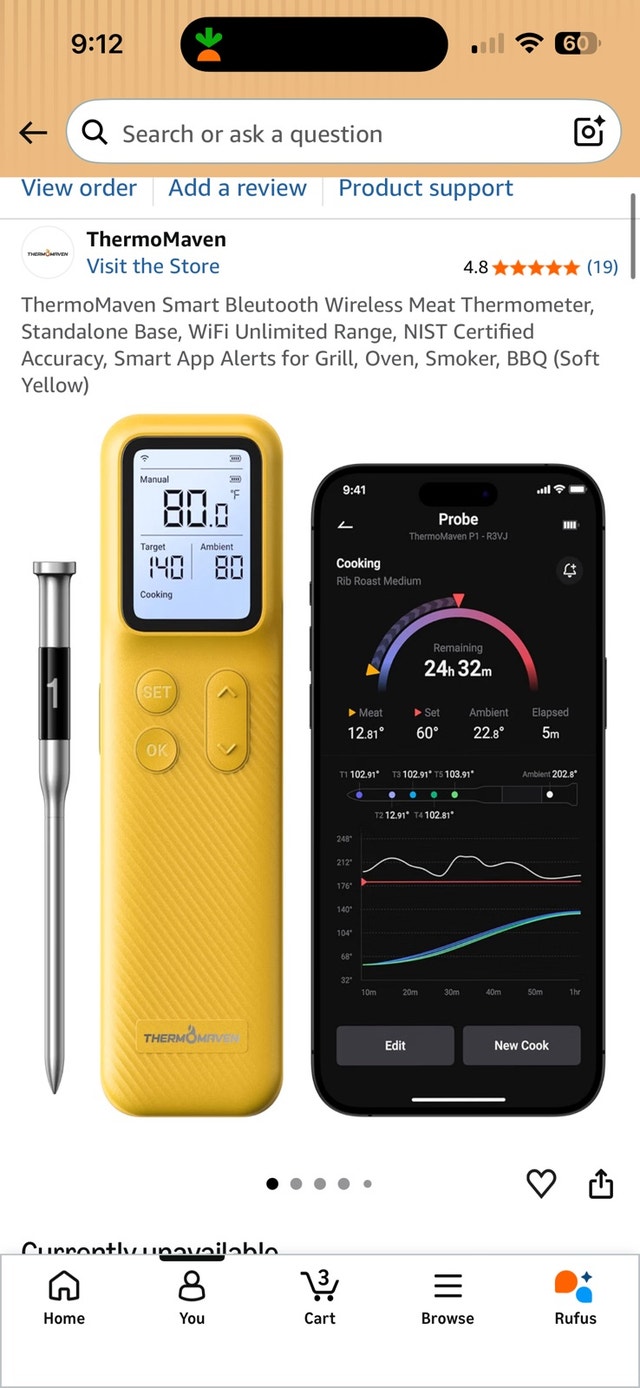 ThermoMaven Smart Bluetooth Meat Thermometer