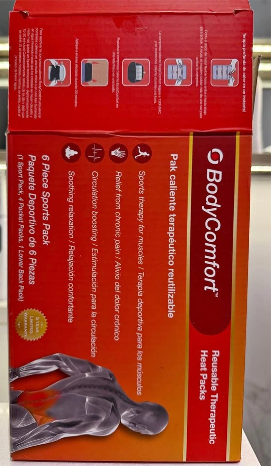 BodyComfort Reusable Heat Packs & Dr. Scholl's Revitalize Insole