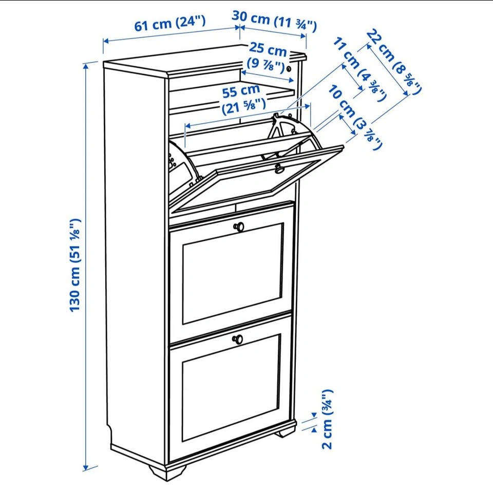 IKEA BRUSALI Shoe Cabinet - photo 2