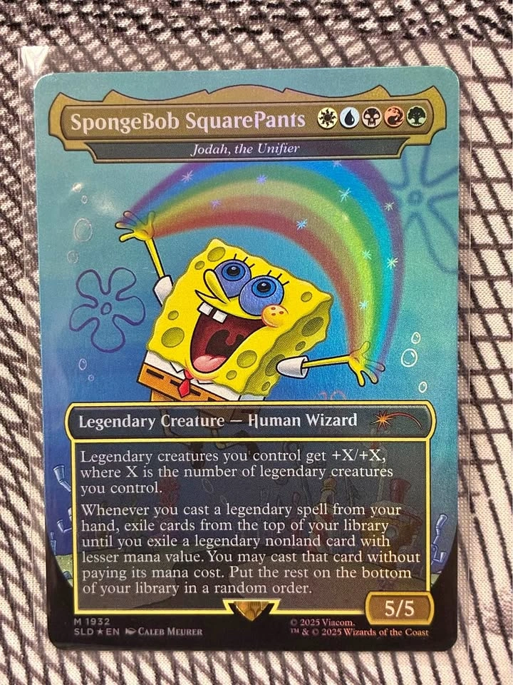 SpongeBob SquarePants (Jodah, the Unifier) Secret Lair MTG Card