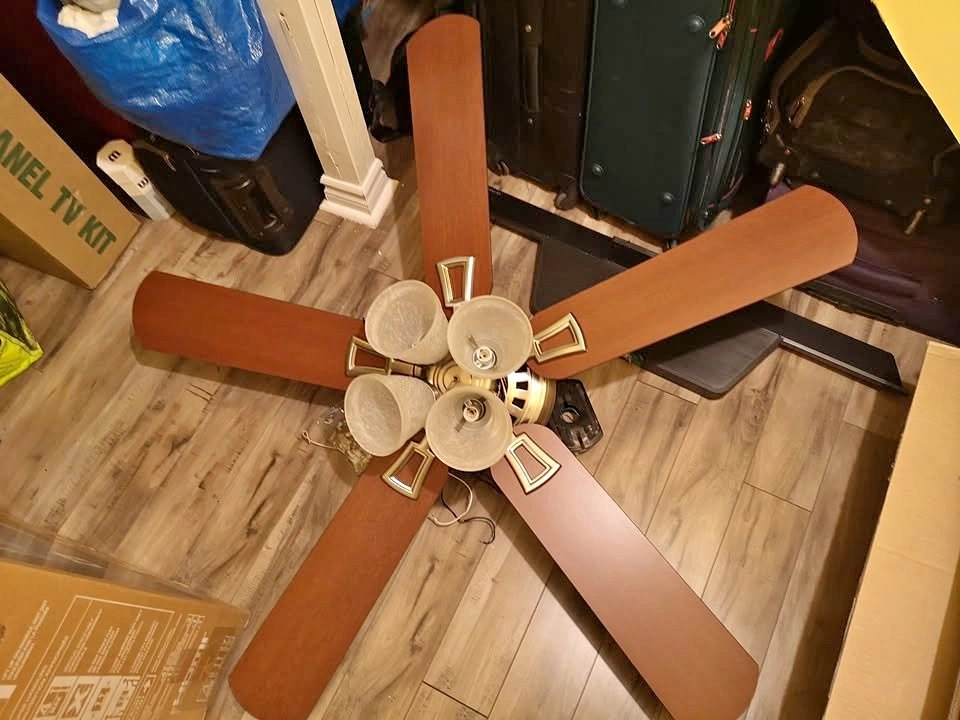 Hampton Bay Glendale Ceiling Fan and Light Fixture