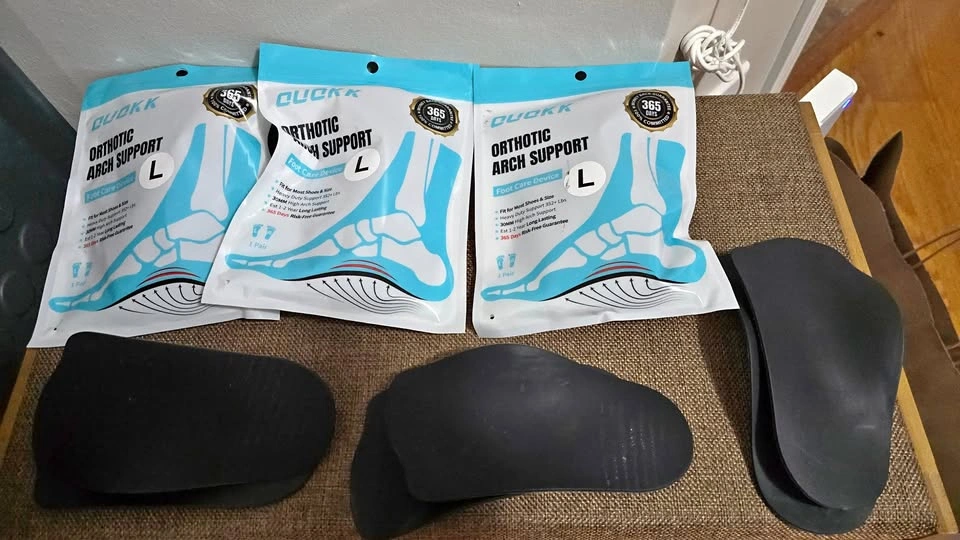 4 Pairs of 3/4 Orthotic Insoles