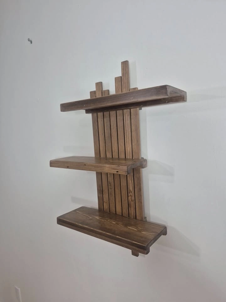 Wall Shelves - Rustic, 3 Tier, Artisan Made, Solidwood - photo 4