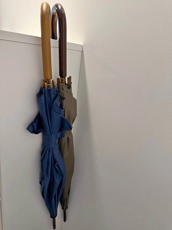 Wooden Handle Umbrellas x2