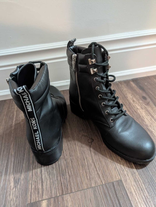 Michael Kors Women's Leather Combat Boots (Size 9)