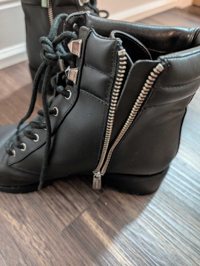 Michael Kors Women's Leather Combat Boots (Size 9) - photo 3