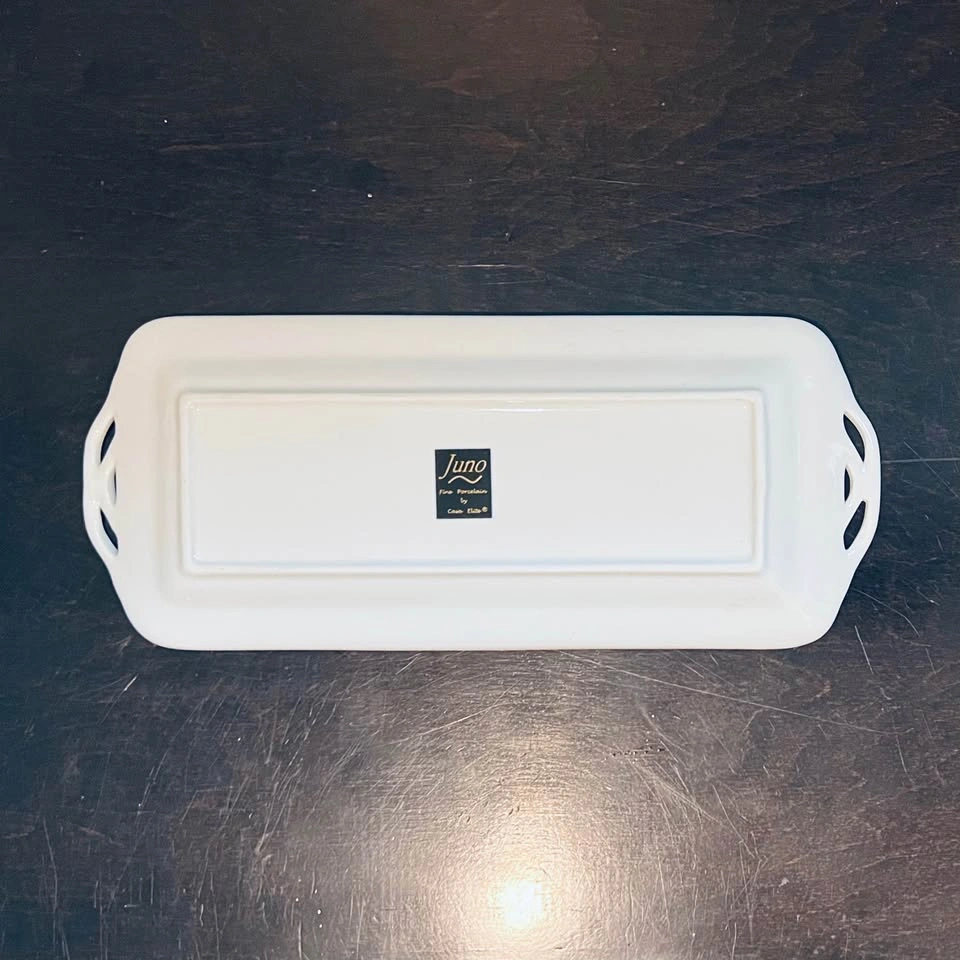Juno Fine Porcelain By Casa Elite Rectangular Handled Serving Tr - photo 3