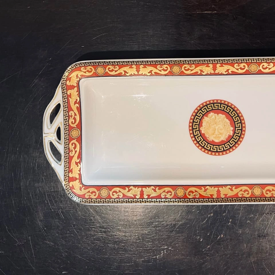 Juno Fine Porcelain By Casa Elite Rectangular Handled Serving Tr - photo 5