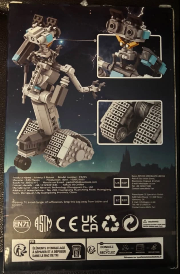 🤖 Johnny 5 Robot Building Block Set — LIKE NEW 🤖 - photo 2
