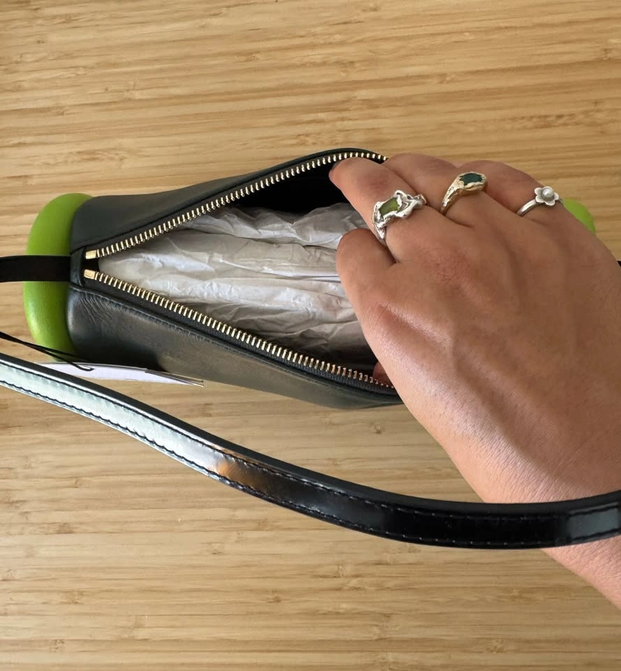 JW Anderson "Bumper" Shoulder Bag, Black & Lime Green, NEW WITH - photo 4