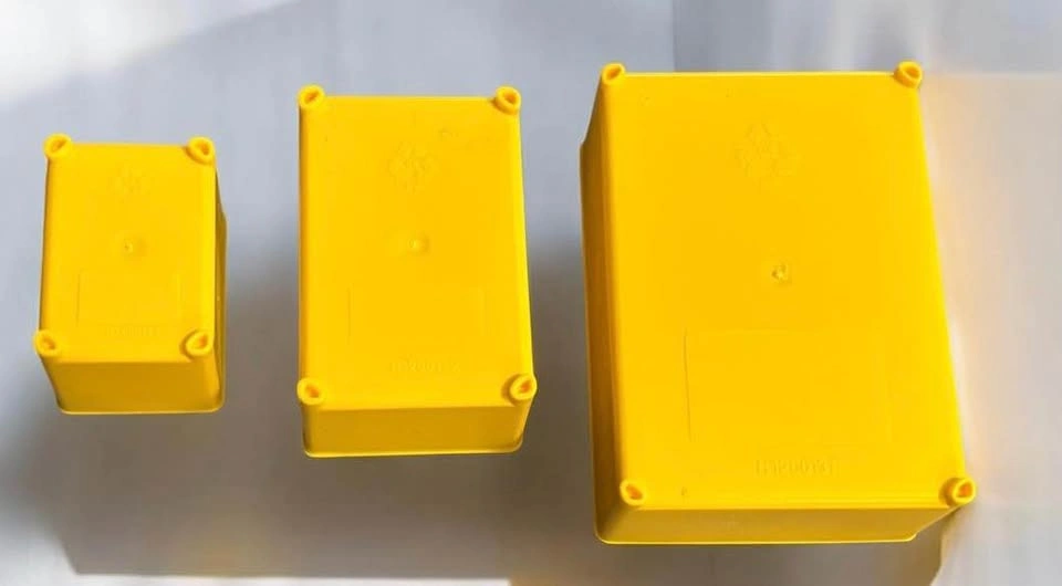 Small Yellow Plastic Organizer Bin Set of 3 - photo 2