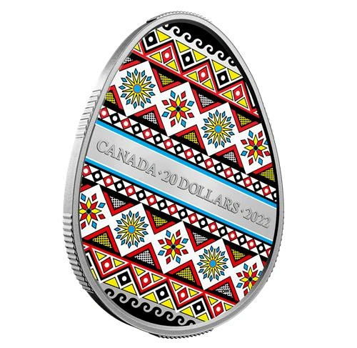 2022 Royal Canadian Mint Pysanka 1 oz Fine Silver Coin - photo 5