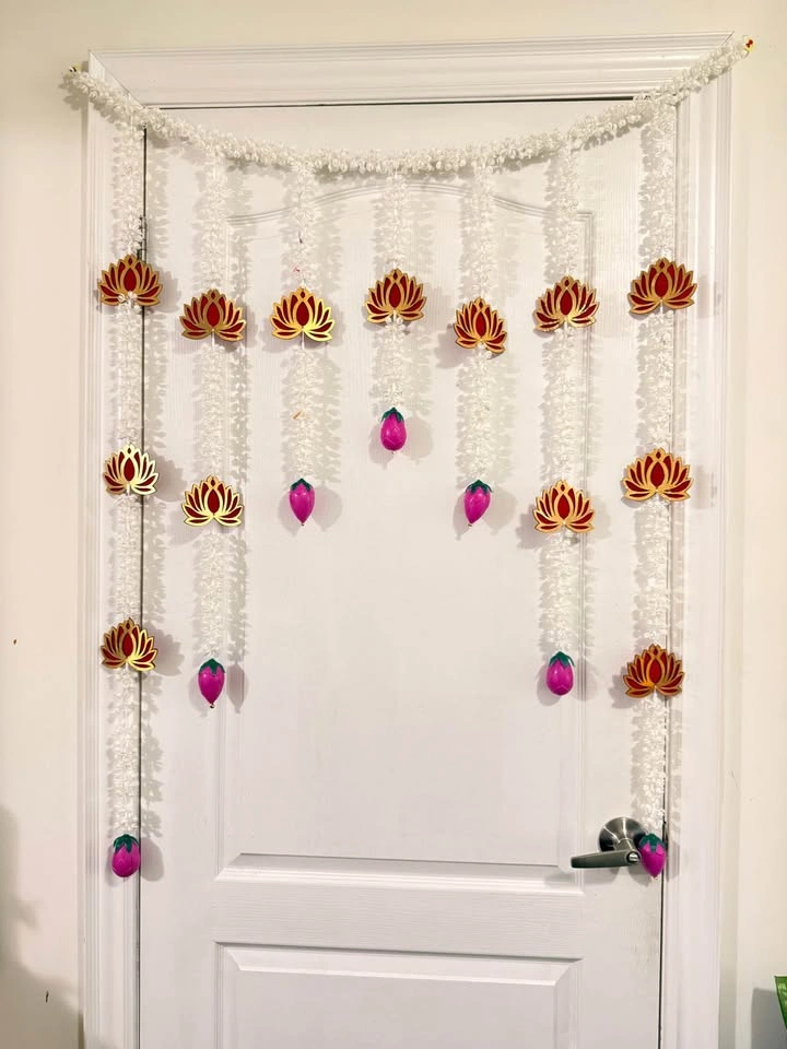 Lotus Flower Wall Hanging Decor Set - photo 2
