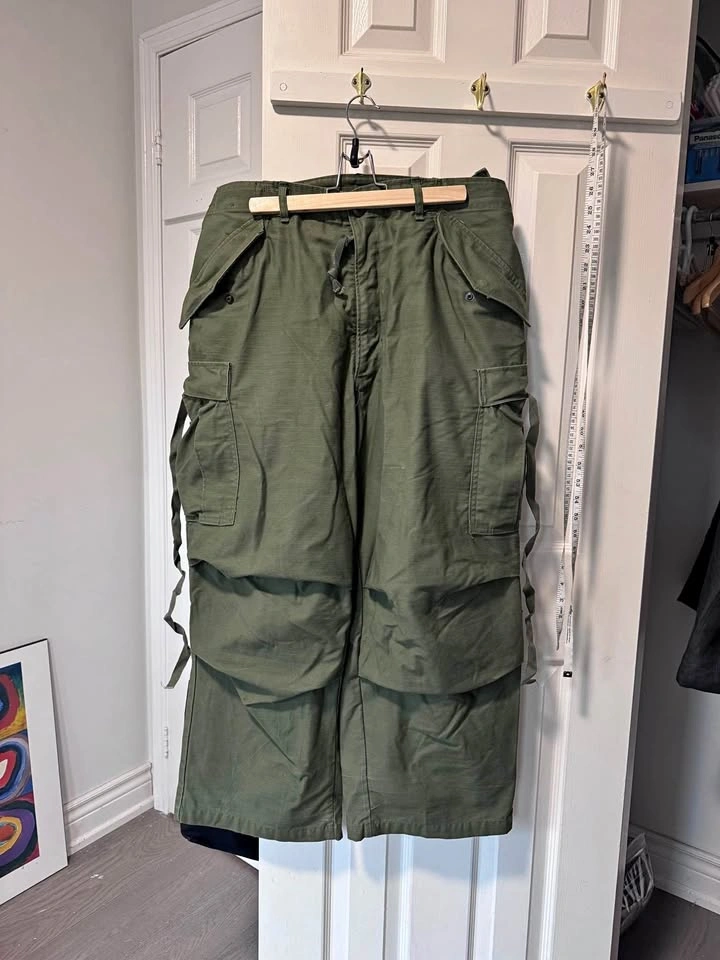 Vintage Military 1978 M65 Olive Drab Cargo Pants