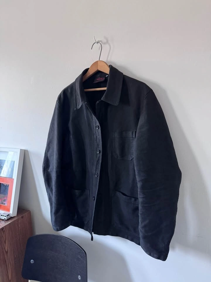 Vetra Black Chore Coat Jacket sz L - photo 2