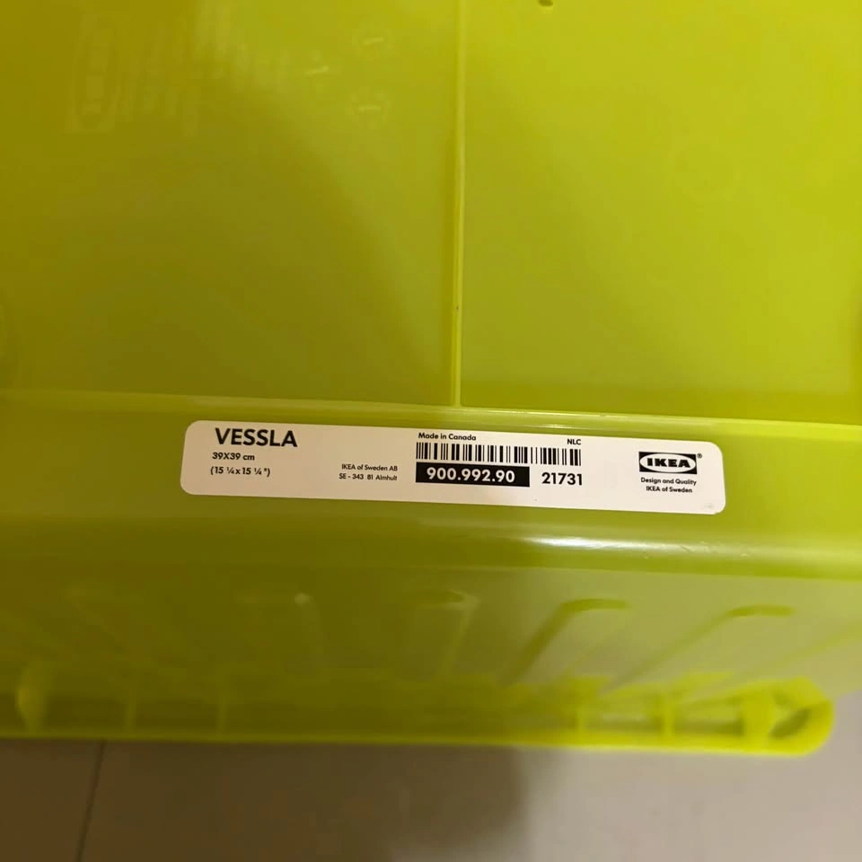 IKEA VESSLA Storage Crate with Casters - photo 4