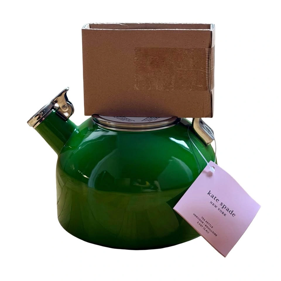 New in Box! Kate Spade New York Make It Pop Tea Kettle – Green - photo 3