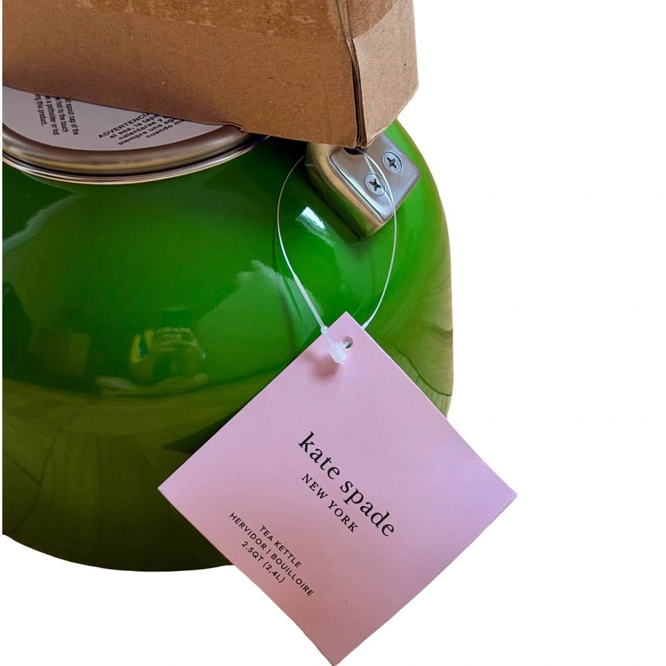 New in Box! Kate Spade New York Make It Pop Tea Kettle – Green - photo 4