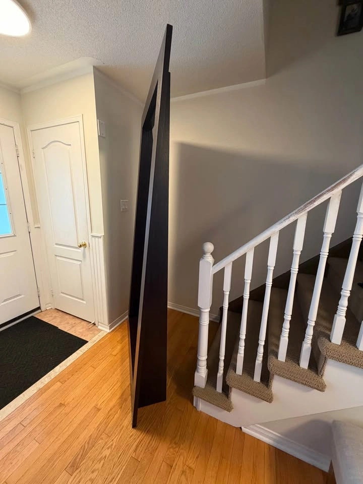 Large Dark Brown Floor Mirror (excellent condition) - photo 3