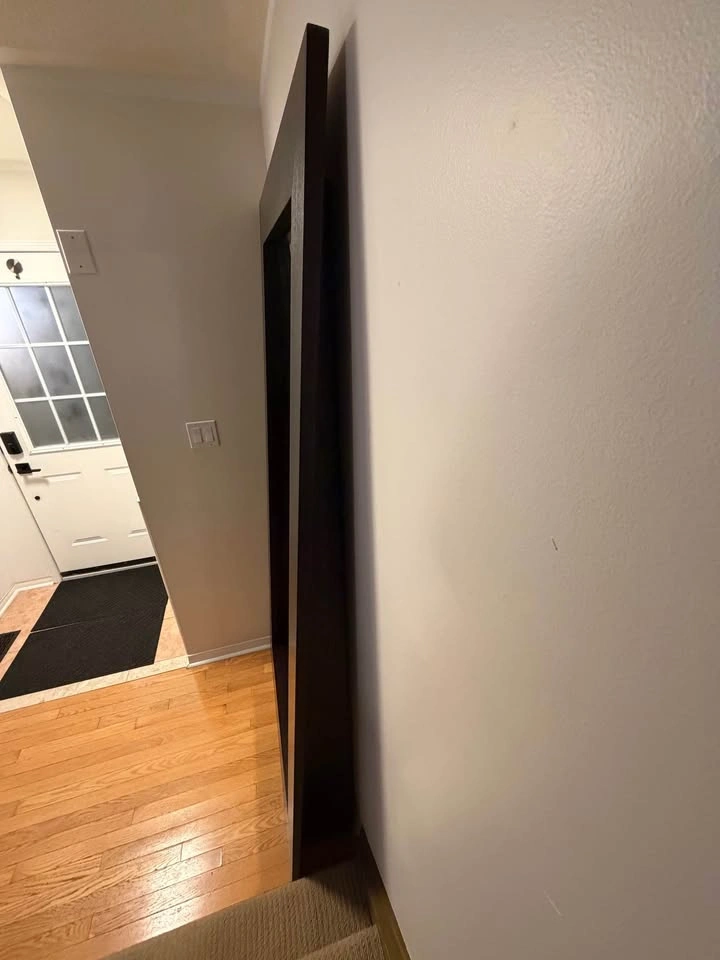 Large Dark Brown Floor Mirror (excellent condition) - photo 4
