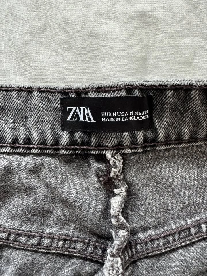 Zara Black Denim Skirt - photo 2
