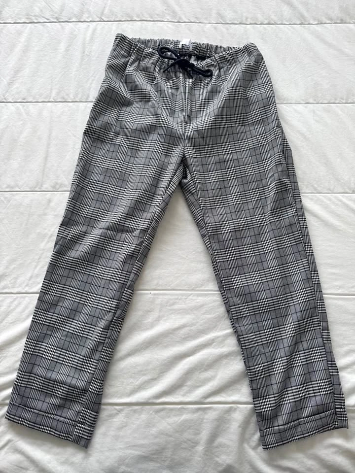 Oak + Fort plaid pants
