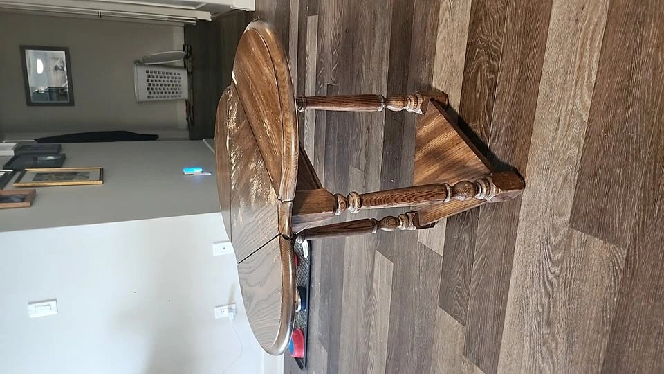 Vintage Wooden Drop-Leaf Table