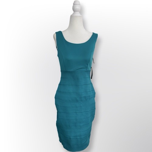 New With Tags! New York & Company Aqua Bandage Dress | Size XS