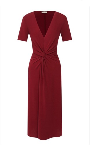 New With Tags! Malene Birger Priscilla V Neck Midi Dress | Size