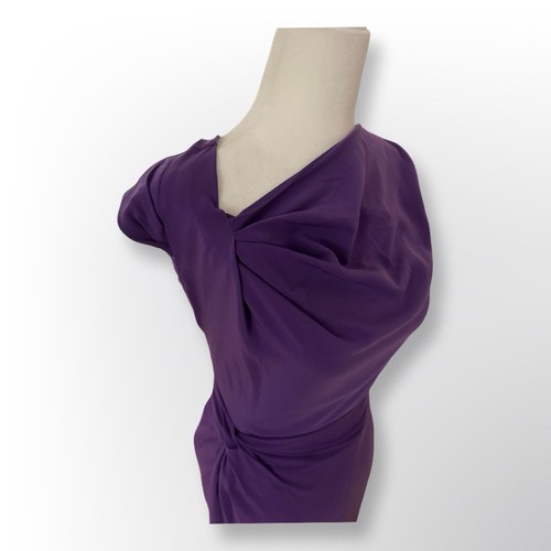New With Tags! New York & Company Asymmetrical Purple Sheath Dre - photo 4