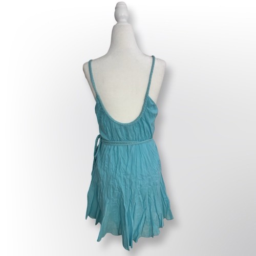 New With Tags! Alice + Olivia Raina Godet Aqua Mini Dress | Size - photo 4