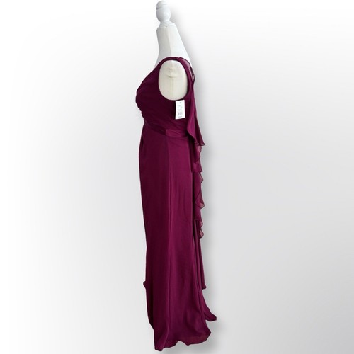 New With Tags! David’s Bridal Plum Evening Gown | Size 2 - photo 3