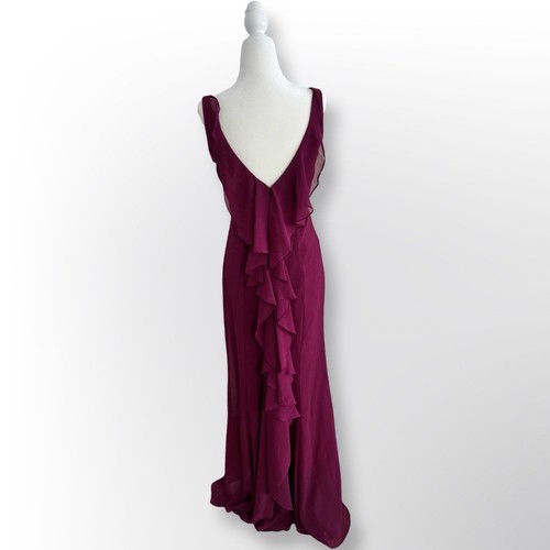 New With Tags! David’s Bridal Plum Evening Gown | Size 2 - photo 4