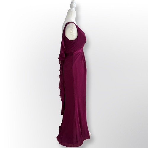 New With Tags! David’s Bridal Plum Evening Gown | Size 2 - photo 5