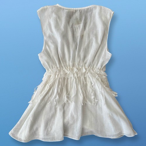 New with Tags! Max Studio Cream V-Neck Woman’s Top | Size M - photo 2